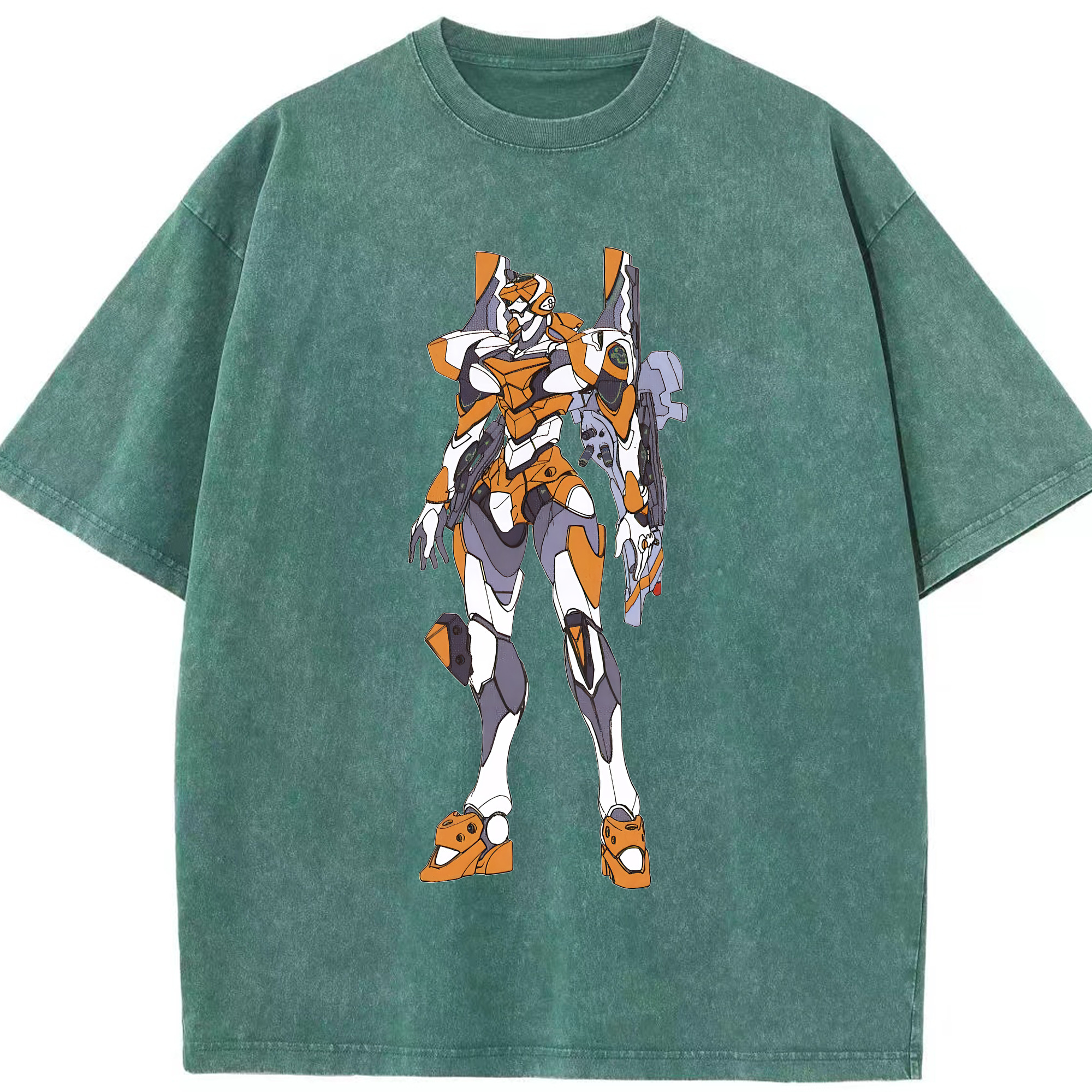 （画像用） EVA 新世紀エヴァンゲリオン 綿100% ヴィンテージ風 半袖Tシャツ（フロントプリント）